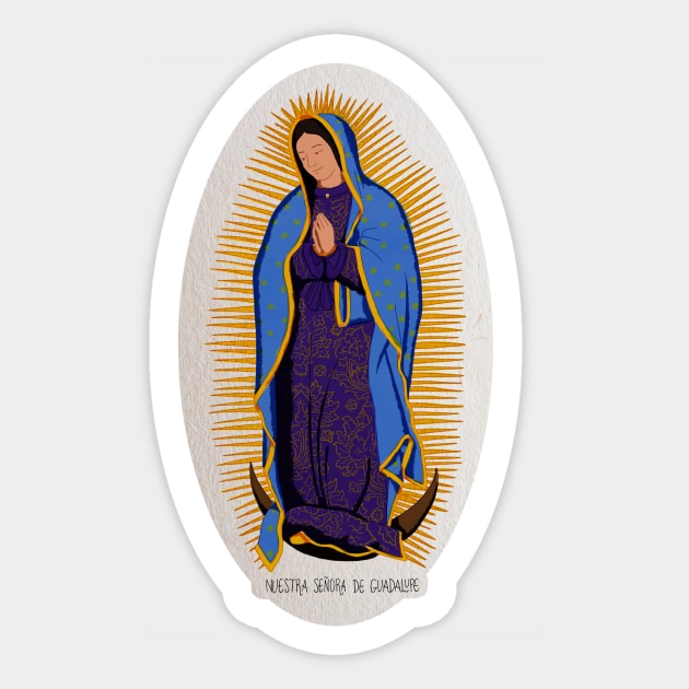 Nuestra Señora de Guadelupe Sticker by Ô Bonne Mère